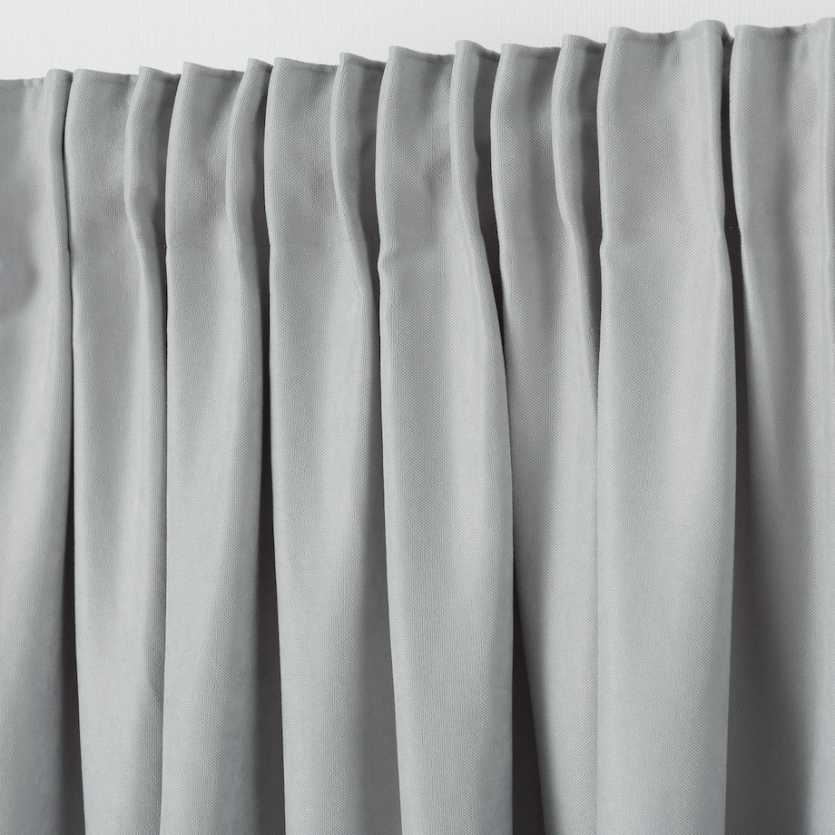 Zasłona na taśmie marszczącej srebrna aksamitna 140 x 280 cm 1 szt. 140x280 srebrny