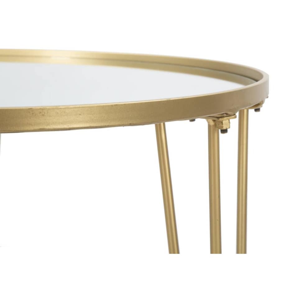 Stolik kawowy z lustrzanym blatem, Ø 50 x 58,5 cm