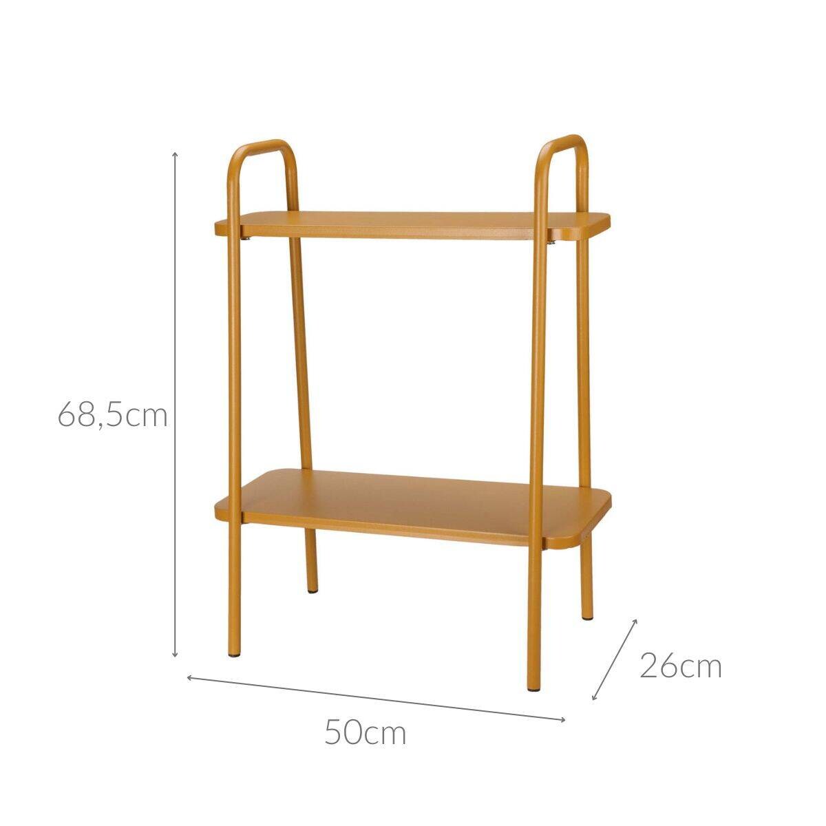 Stojak na rośliny metalowy, 50 x 26 x 66 cm