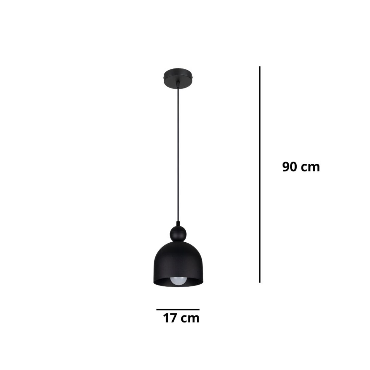 Lampa sufitowa BERYL 0607 HEXE kolor czarny