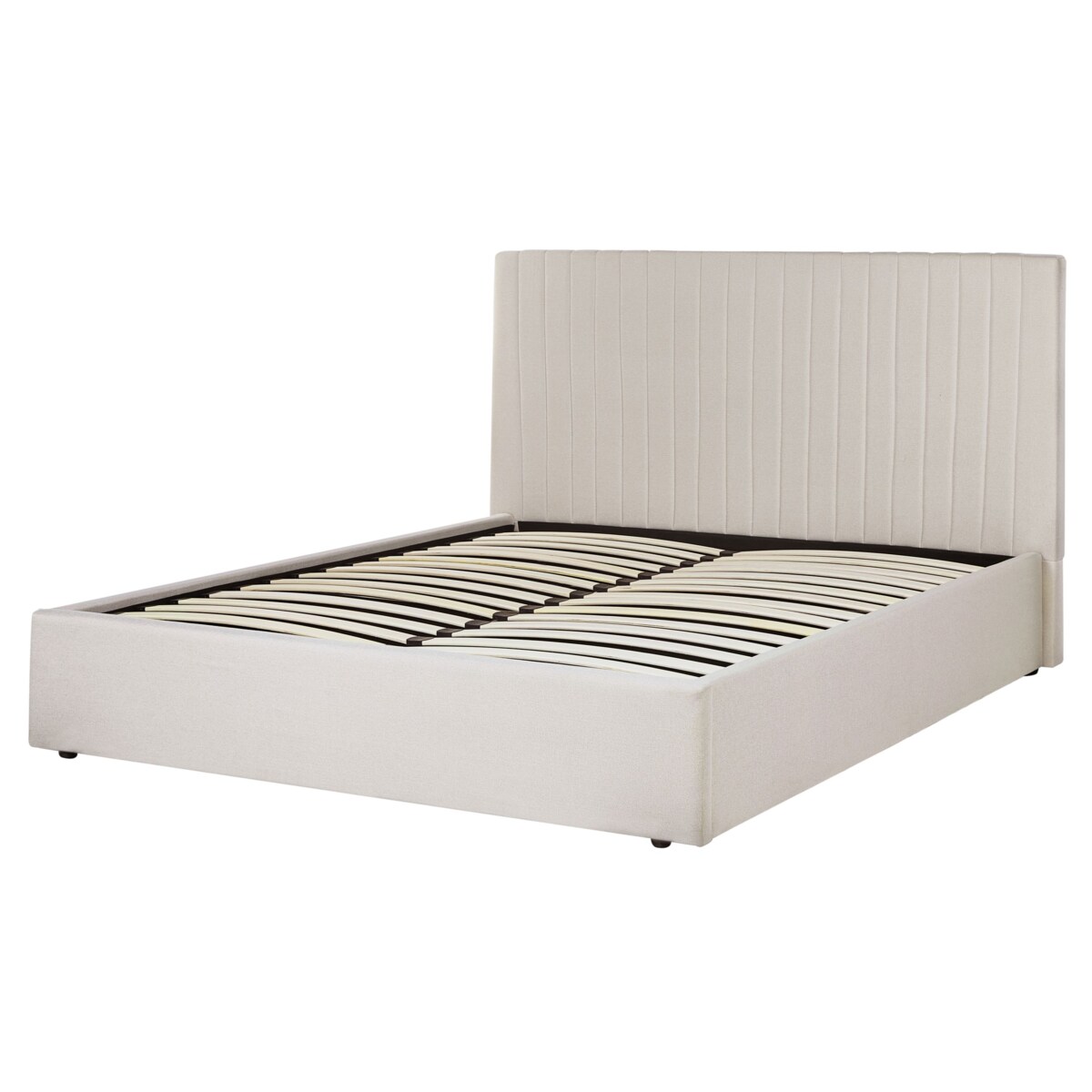 Łóżko z pojemnikiem VION 160 x 200 cm Beżowy