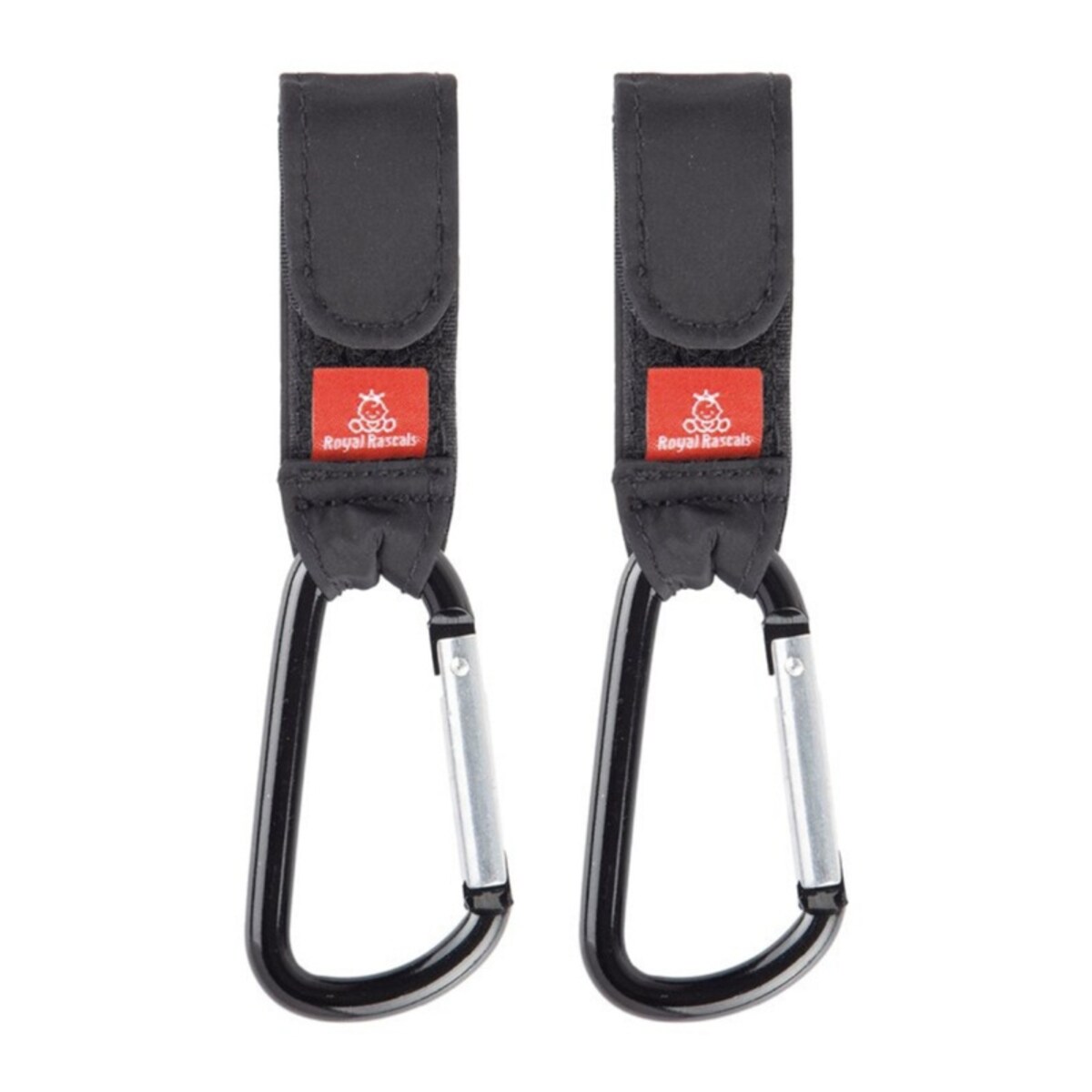 Karabińczyk do wózka, zestaw 2 szt., czarny, Royal Rascals