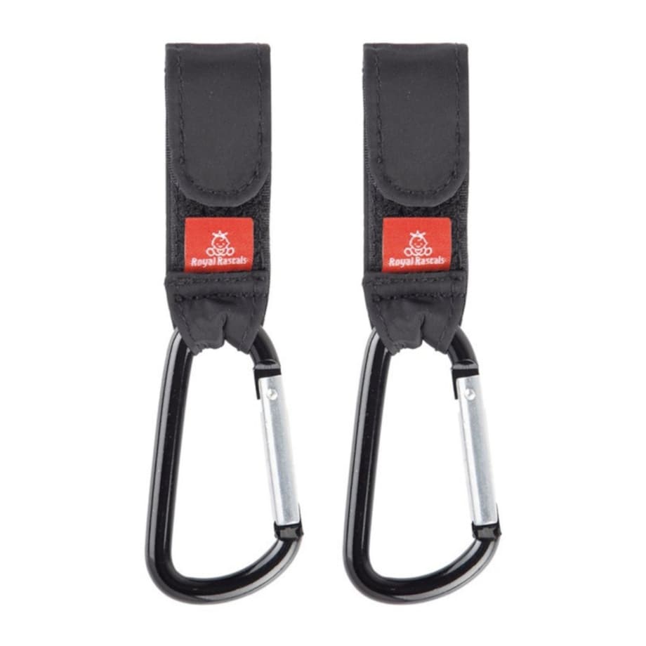 Karabińczyk do wózka, zestaw 2 szt., czarny, Royal Rascals