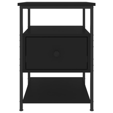vidaXL Szafki nocne, 2 szt., czarne, 40x42x56 cm