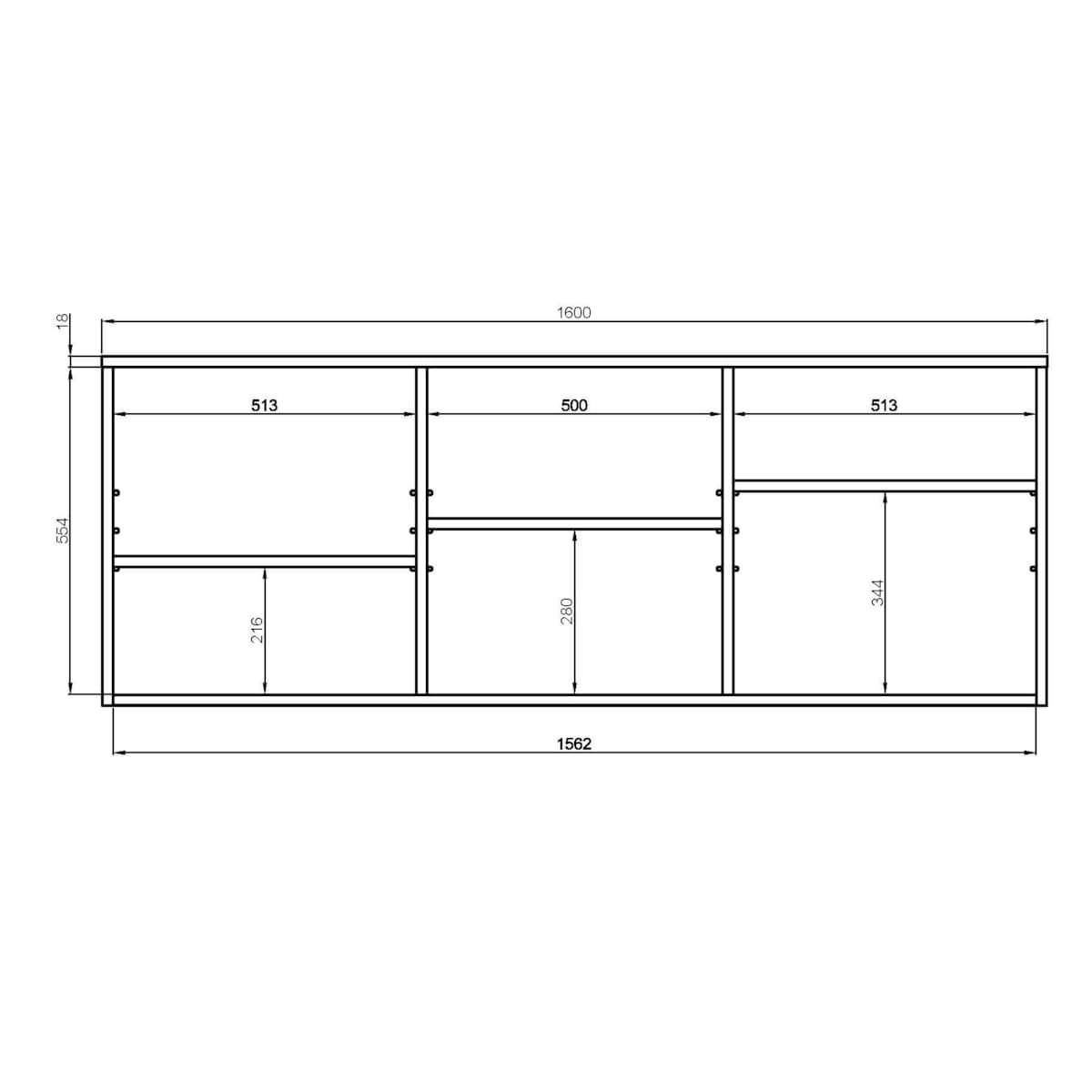 Komoda Dallas czarna