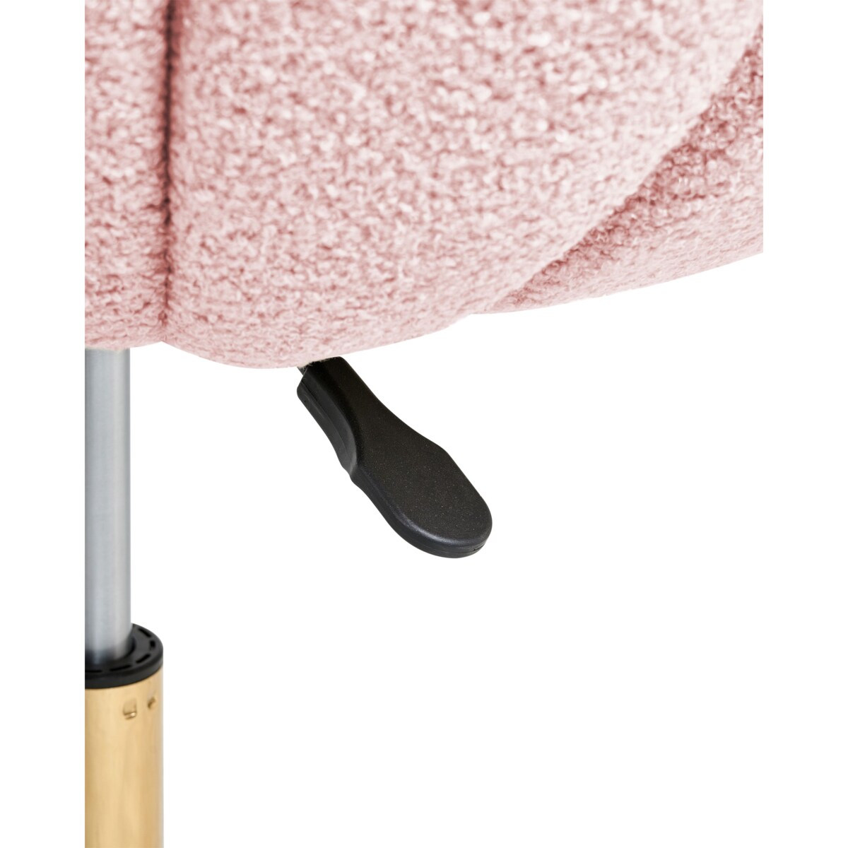 Krzesło obrotowe Obrotowy ANNABELLE Boucle Pastelowy róż