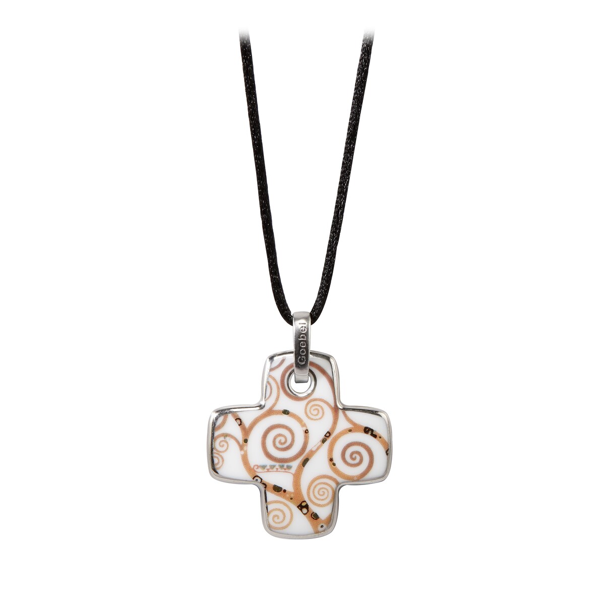 G. Klimt - Drzewo życia - Naszyjnik krzyż grecki 4 cm - Goebel