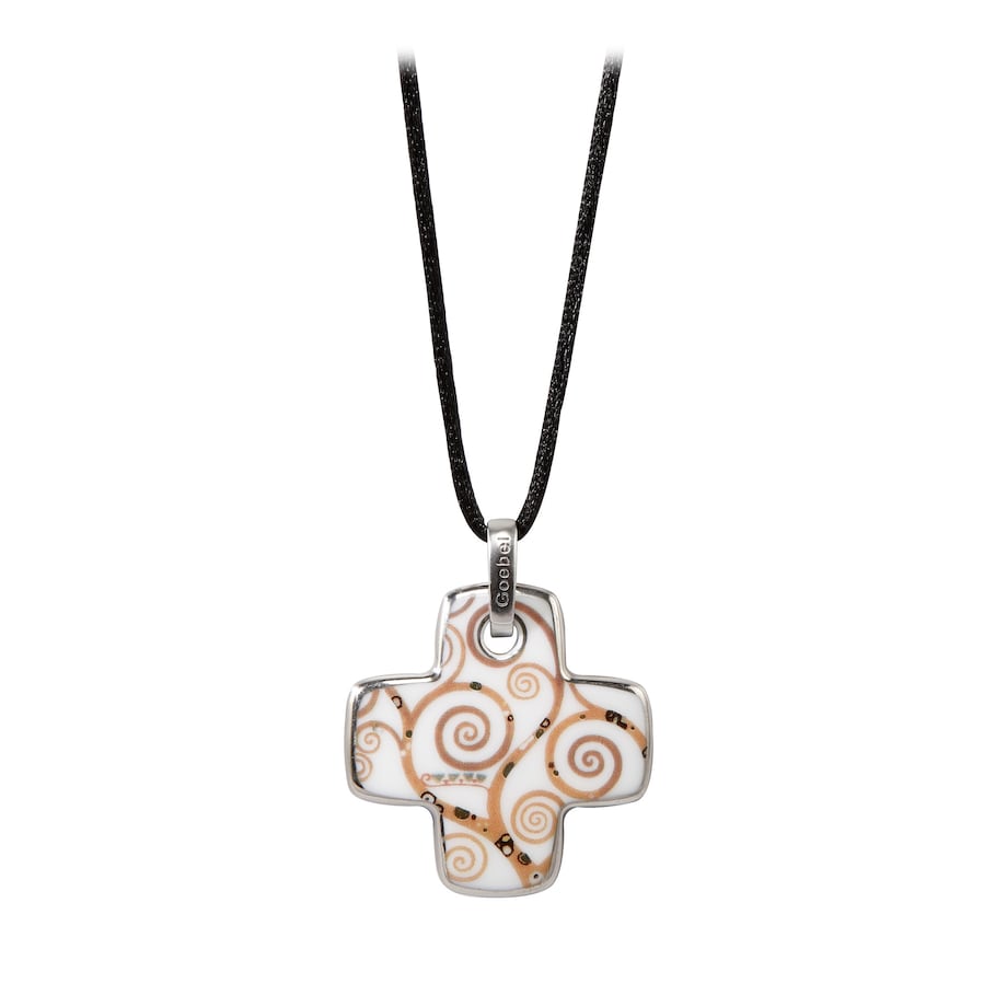 G. Klimt - Drzewo życia - Naszyjnik krzyż grecki 4 cm - Goebel
