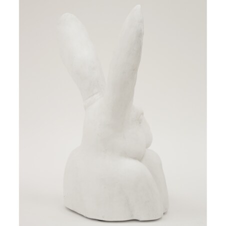 Figurka popiersie królika 37x21x17 cm TORACE-2 biały