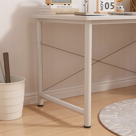 Biurko Komputerowe Młodzieżowe Stolik Białe Nowoczesne Loft Duże 100 Cm