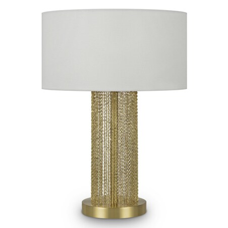 Lampa stołowa Impressive MOD151TL-01G do salonu biała złota