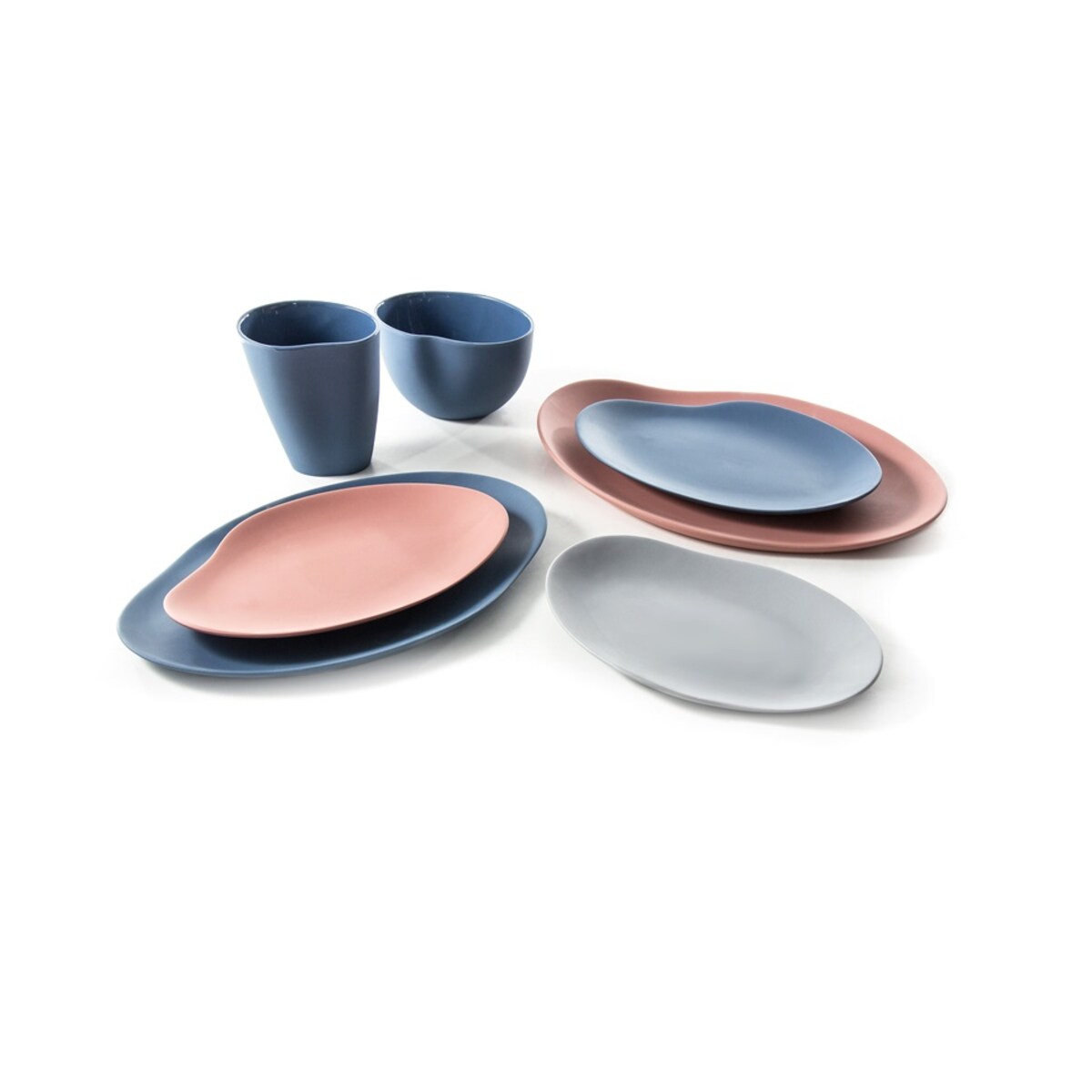 Zestaw 2 talerzy Craft niebieski CD24