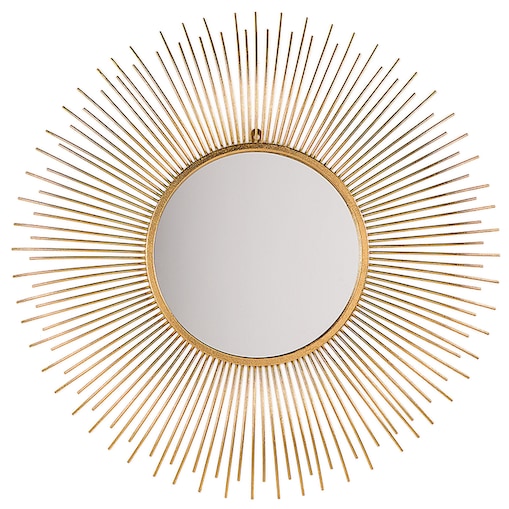 Lustro ścienne CILLY 80 cm 80 cm Metal Złoty