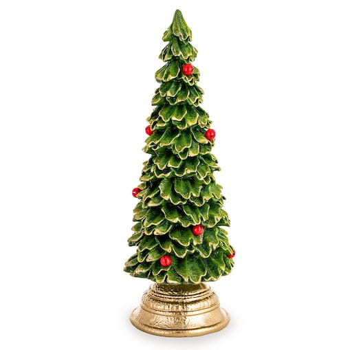 Choinka zielona ze złotą podstawą 40x15x15 cm CHRISTMAS TREE