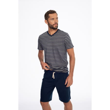 Piżama Exact 41295-59X Granatowa Granatowy, M