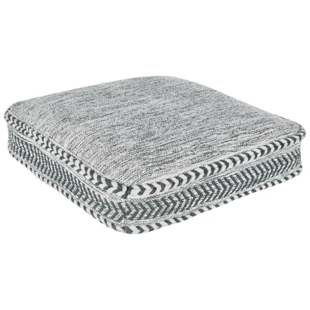 Poduszka podłogowa bawełniana 60 x 60 x 12 cm zielony z białym BIRCH