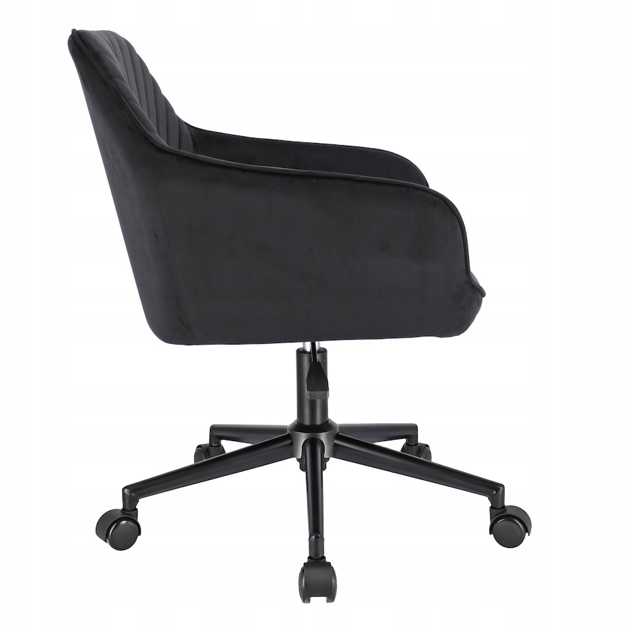 Fotel NAPOLI czarny na czarnej stopie