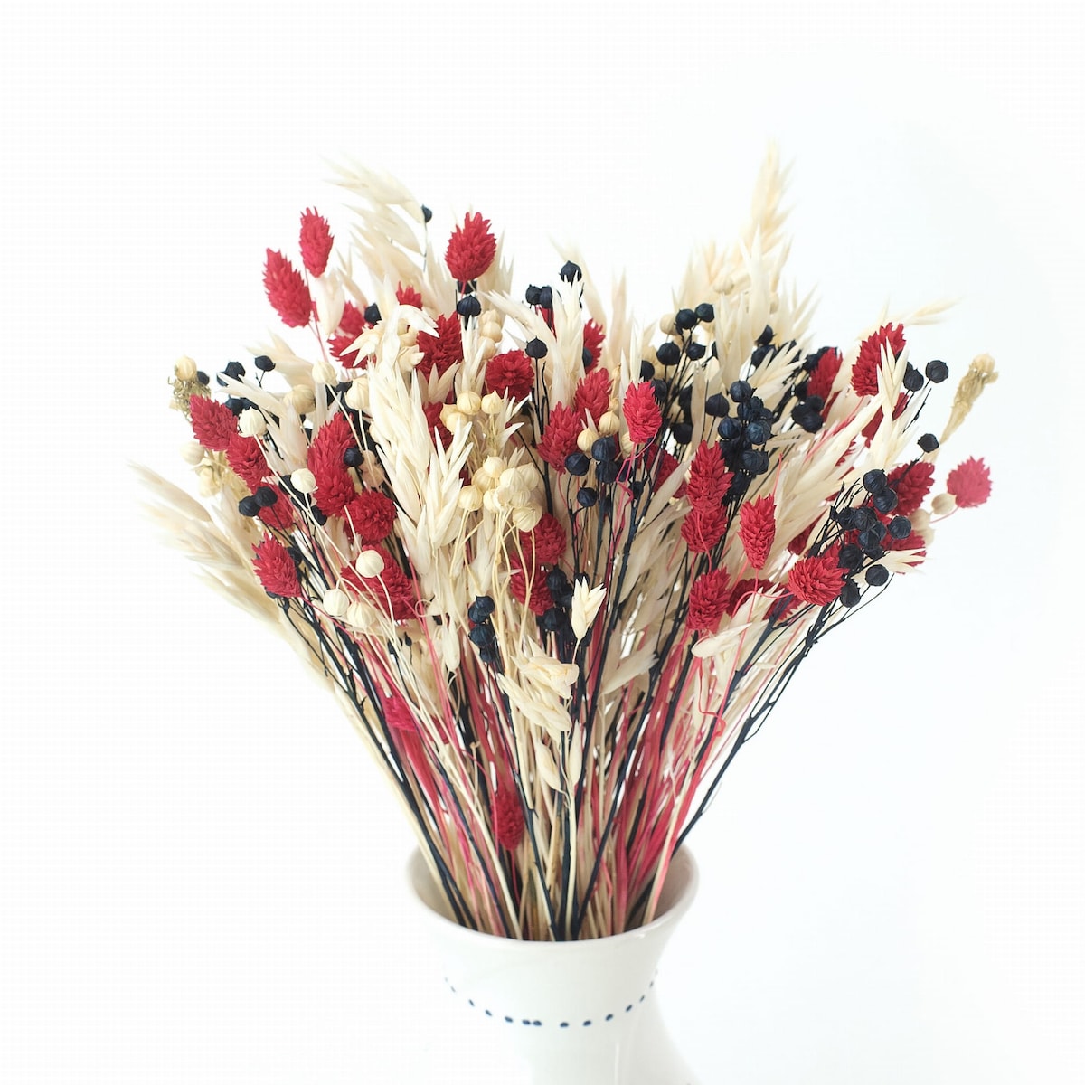 Bukiet suszonych kwiatów Red&Blue
