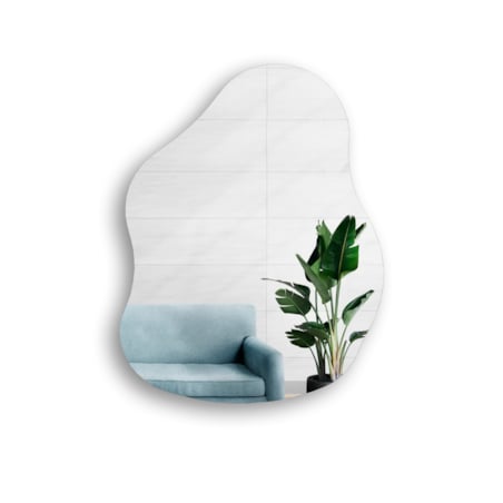 Dekoracyjne lustro o organicznym kształcie - STONE