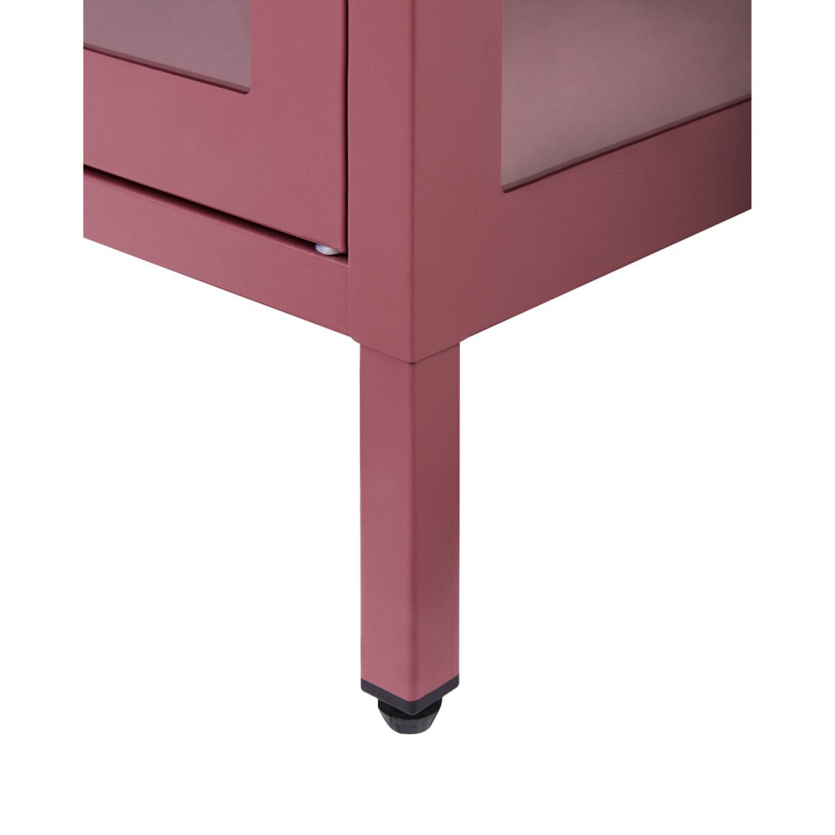 Komoda NEWPORT Metal 115 cm 35 cm Bordowy