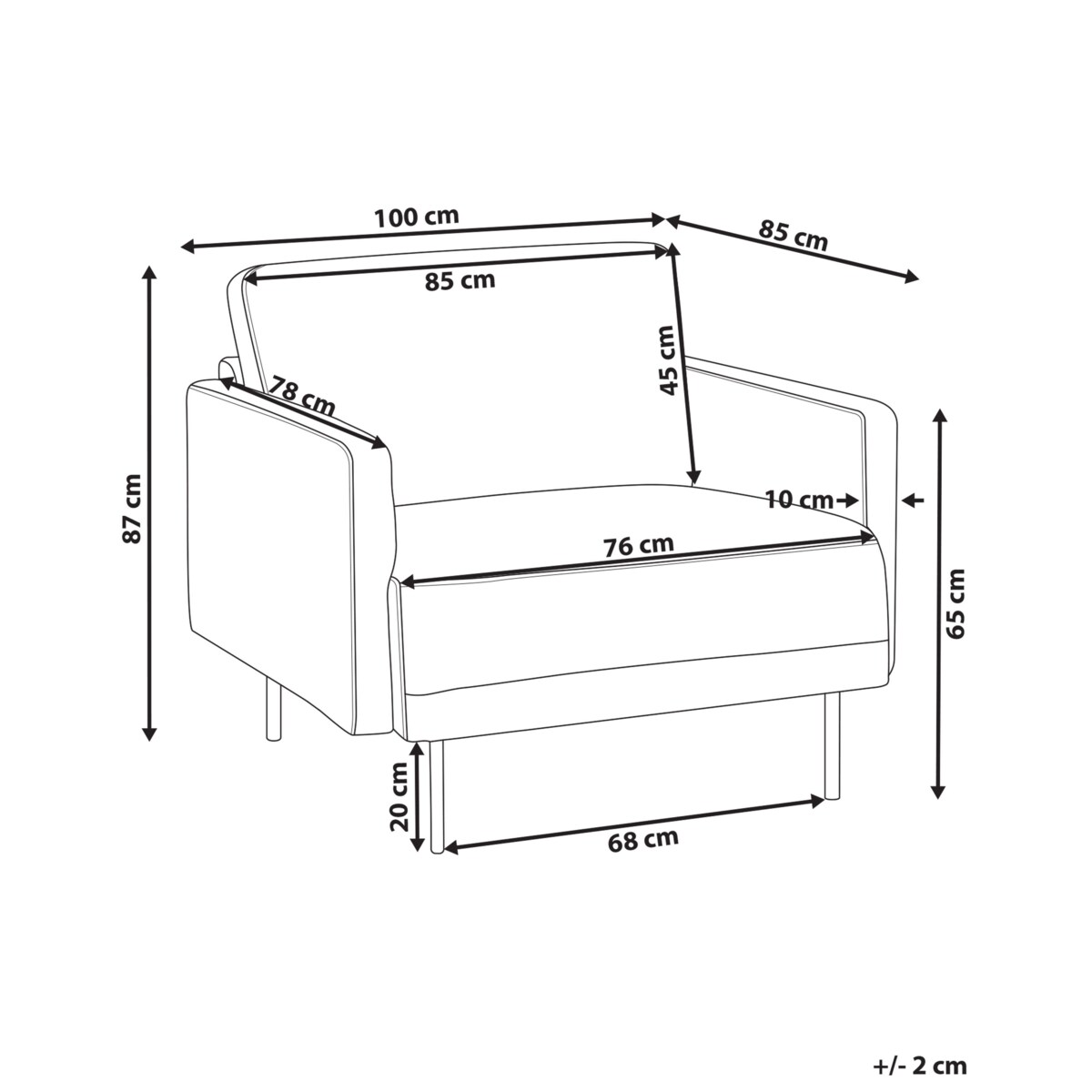 Fotel BREDA Różowy