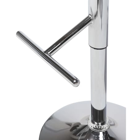 Hoker barowy regulowany ciemne drewno z poduszką czarną PETERSBURG