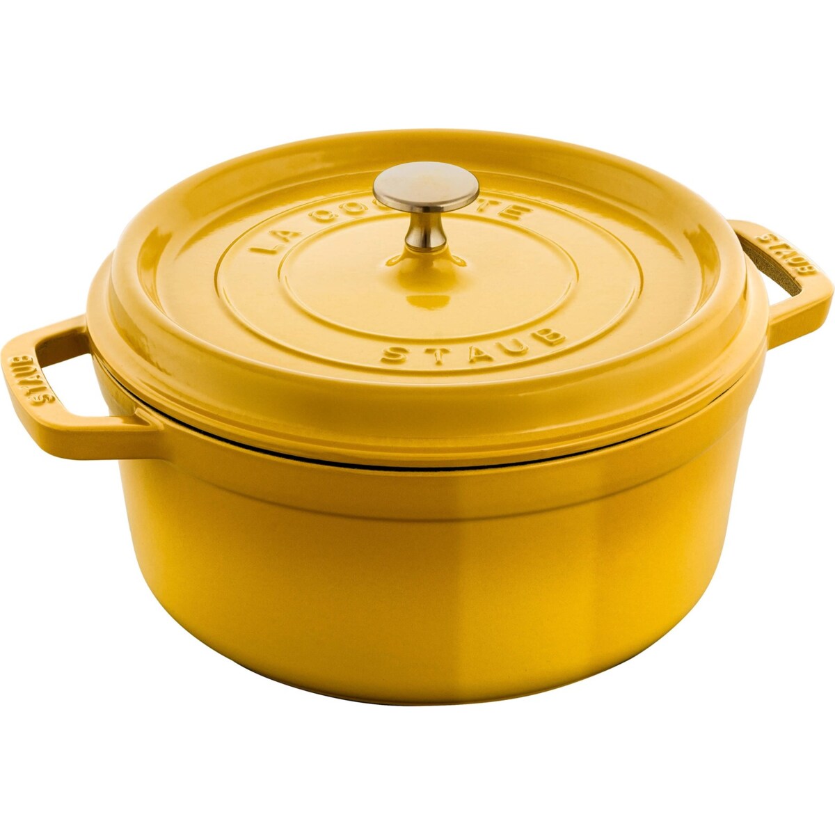 STAUB LA COCOTTE Garnek żeliwny okrągły 3.7 ltr cytrynowy