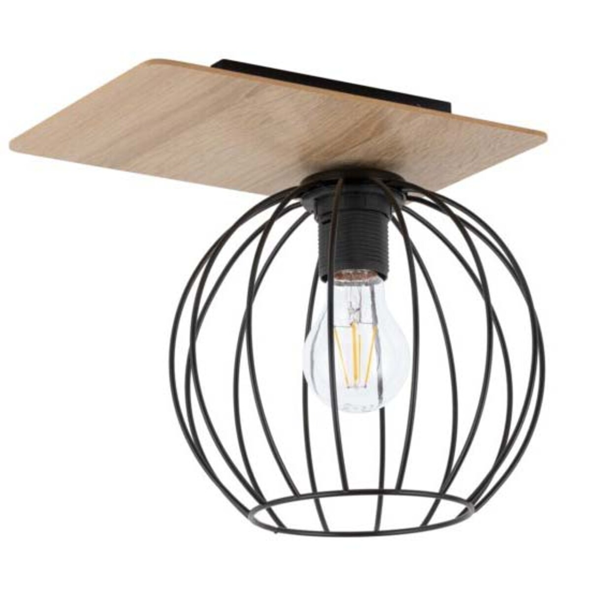 Czarny plafon Cyber 32357 kuchenna lampa nasufitowy druciak