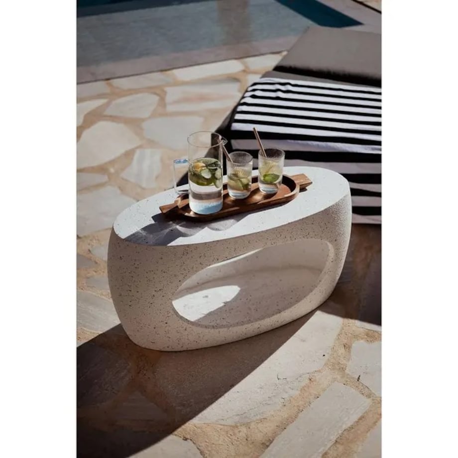 Stolik kawowy, tlenek magnezu, Narlon, 80x33x40cm