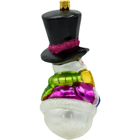 Bombka choinkowa - Bałwanek z napisem "LOVE"