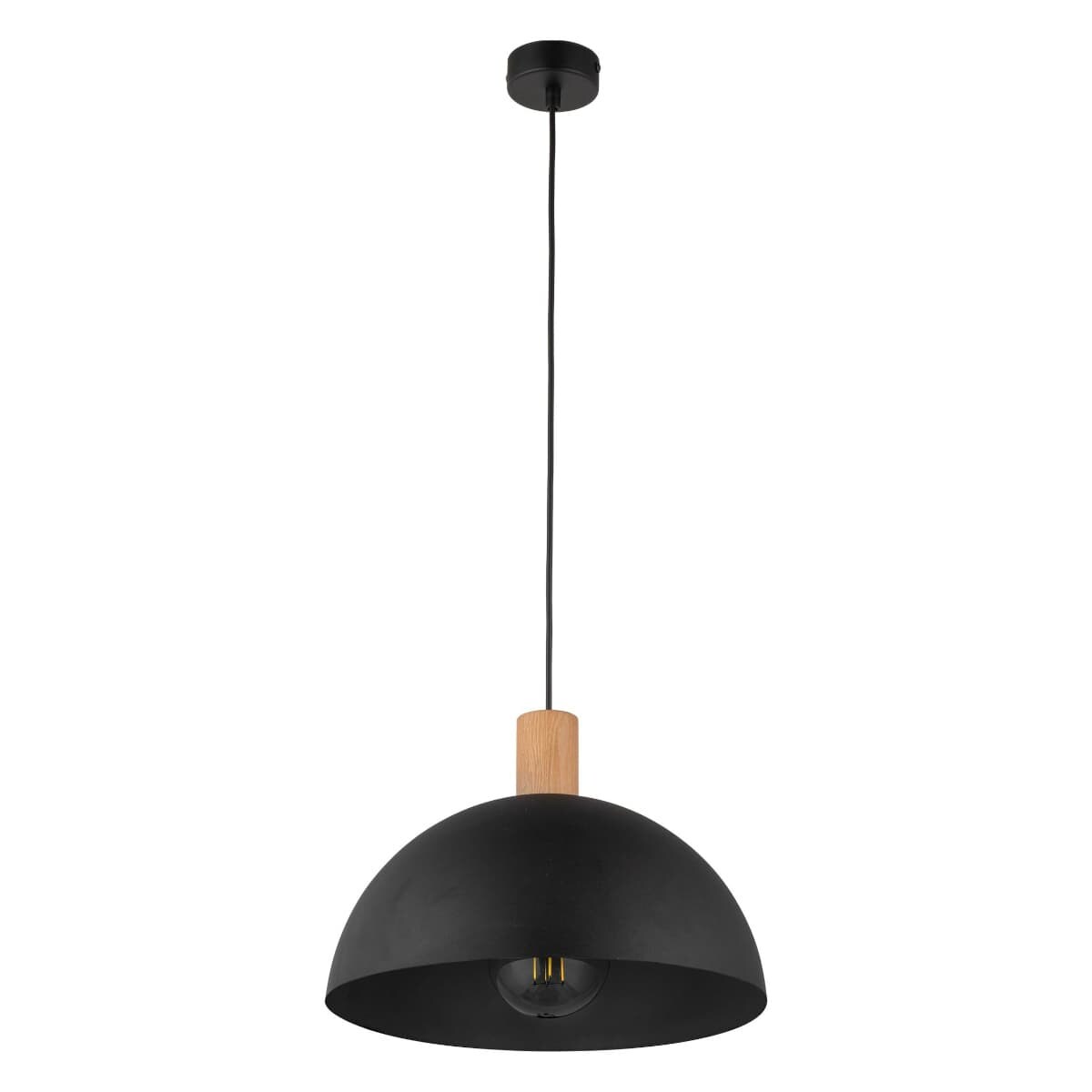 Wisząca lampa salonowa Oslo 4852 TK Lighting skandynawska drewniana czarna