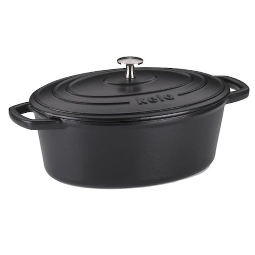 Brytfanna owalna 4 l (czarna) Calido Kela
