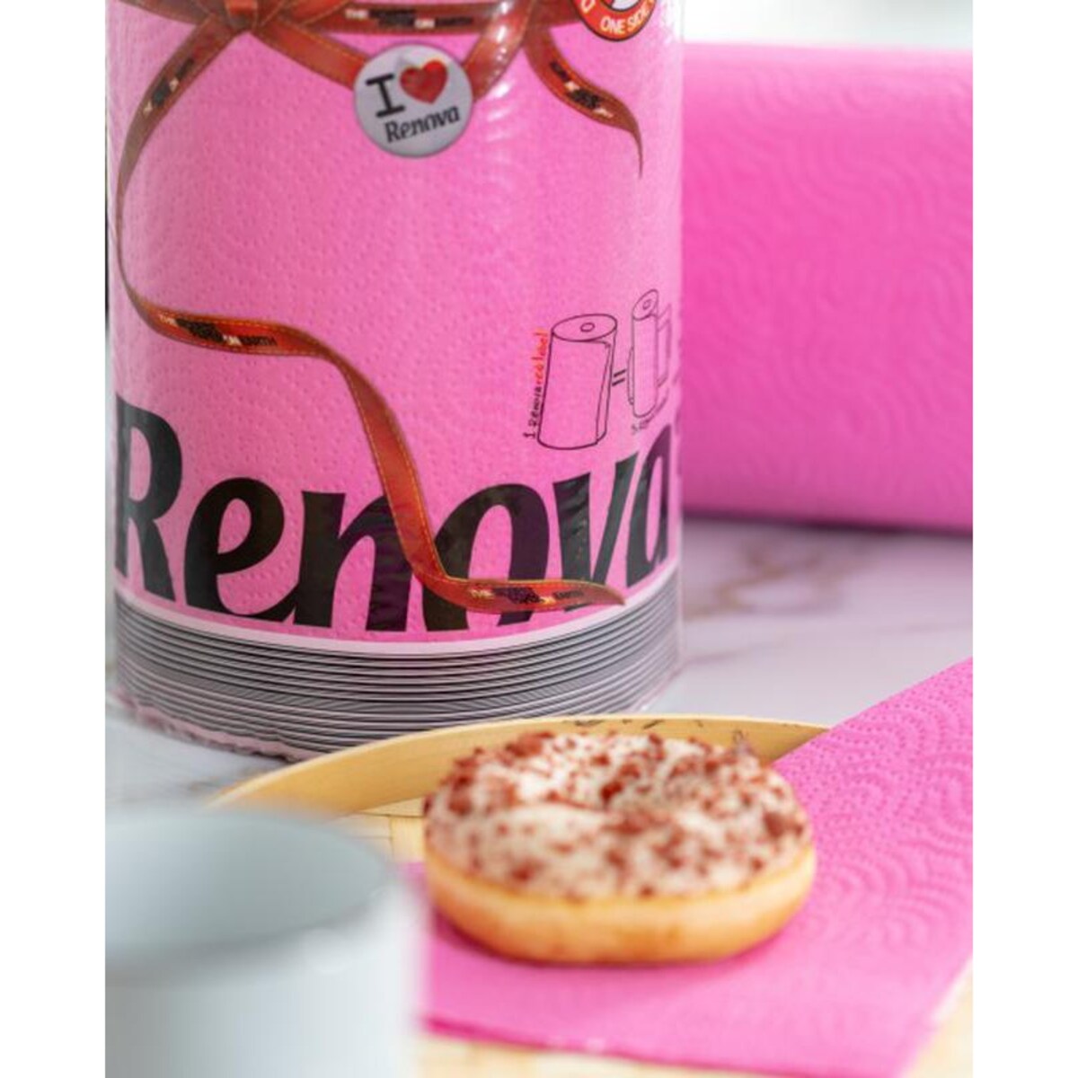 Ręcznik Papierowy Renova różowy 1R