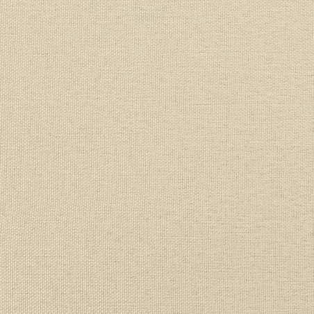 vidaXL 2-osobowa sofa, kremowa, 140 cm, tapicerowana tkaniną