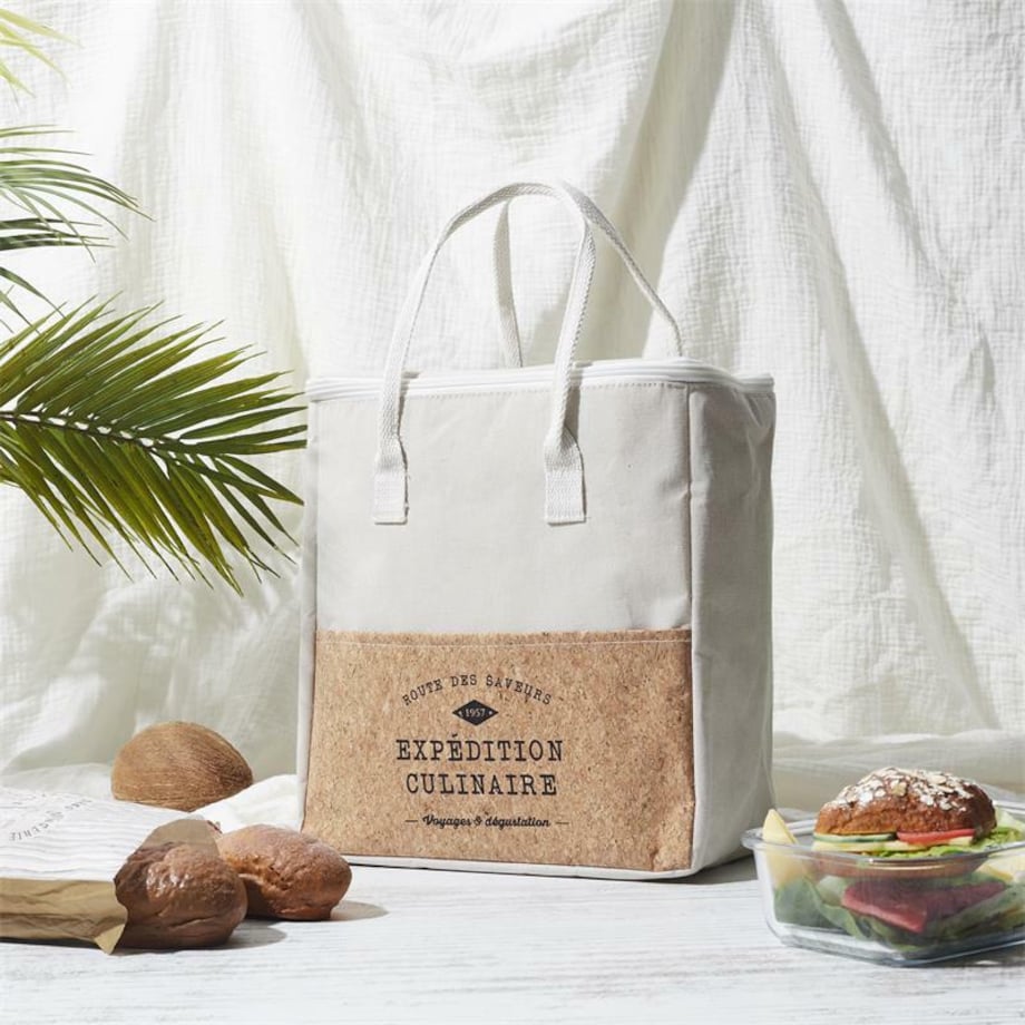 TORBA NA LUNCH Refreshing Cork 8L beżowa termoizolacyjna