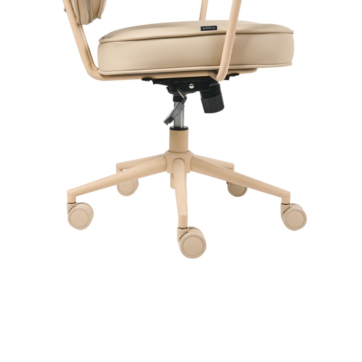 Krzesło obrotowe PARAMUS Ekoskóra Beżowy