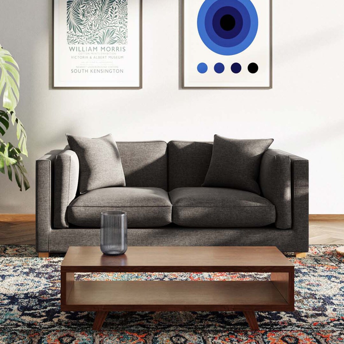 Pomo sofa 2 osobowa Antracytowa