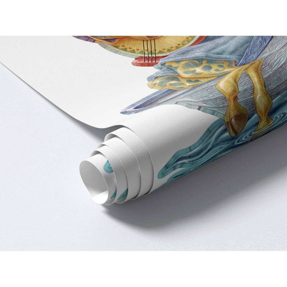 Zestaw naklejek na ścianę, Pastelowe bajkowe stworzenia, 60cm