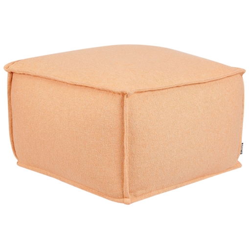 Puf bawełniany 50 x 50 x 30 cm pomarańczowy SHERALI