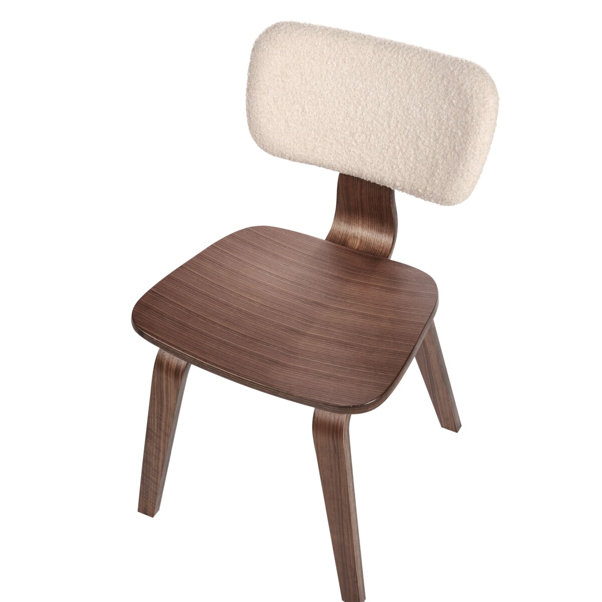 Zestaw 2 krzeseł do jadalni LUCINDA Drewno Ciemne drewno