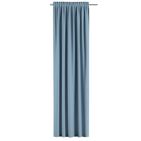 Zasłona na kanale z grzywką 1 szt. 130x245 niebieski