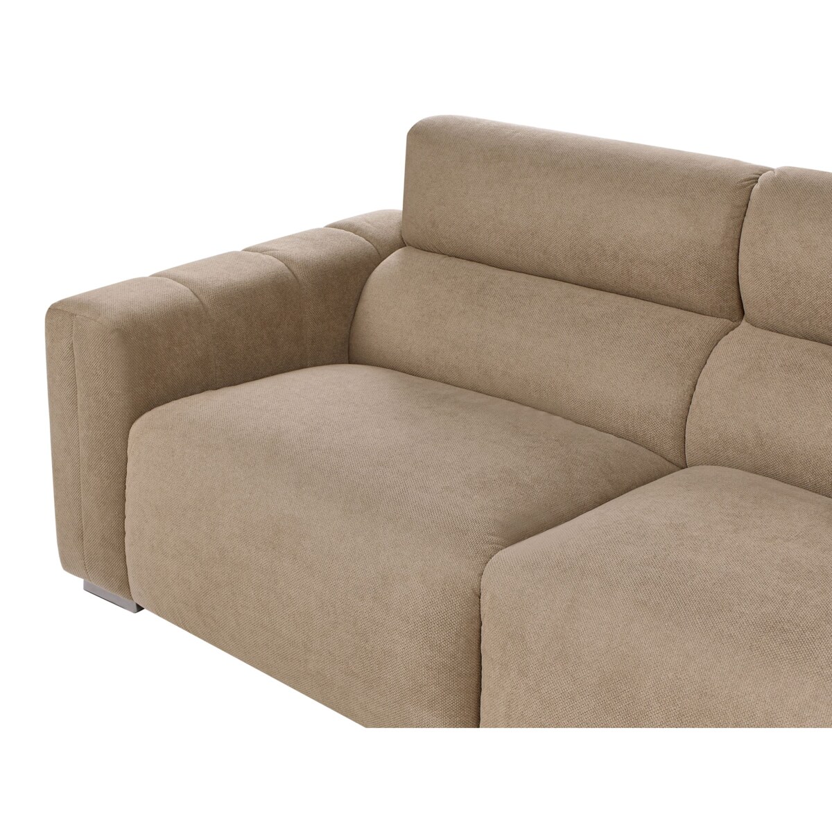 Sofa 3-osobowa jasnobrązowa FAUSKAN