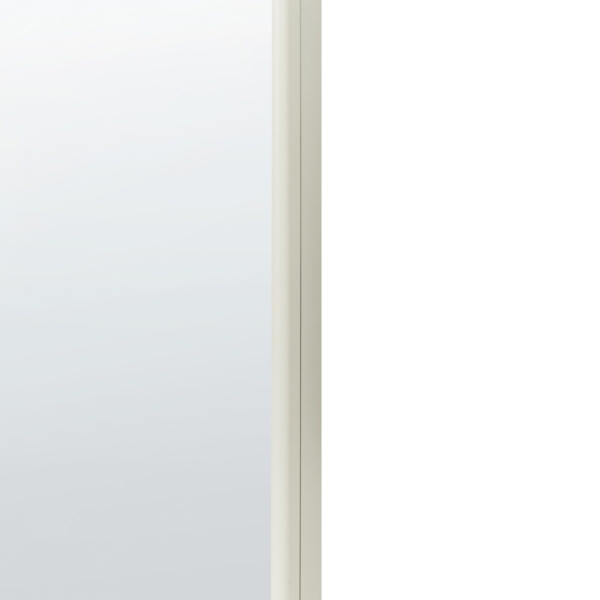 Lustro ścienne BUSSY 45 cm 145 cm Metal Złamana biel