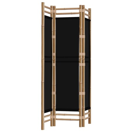 vidaXL Składany parawan 3-panelowy, 120 cm, bambus i płótno