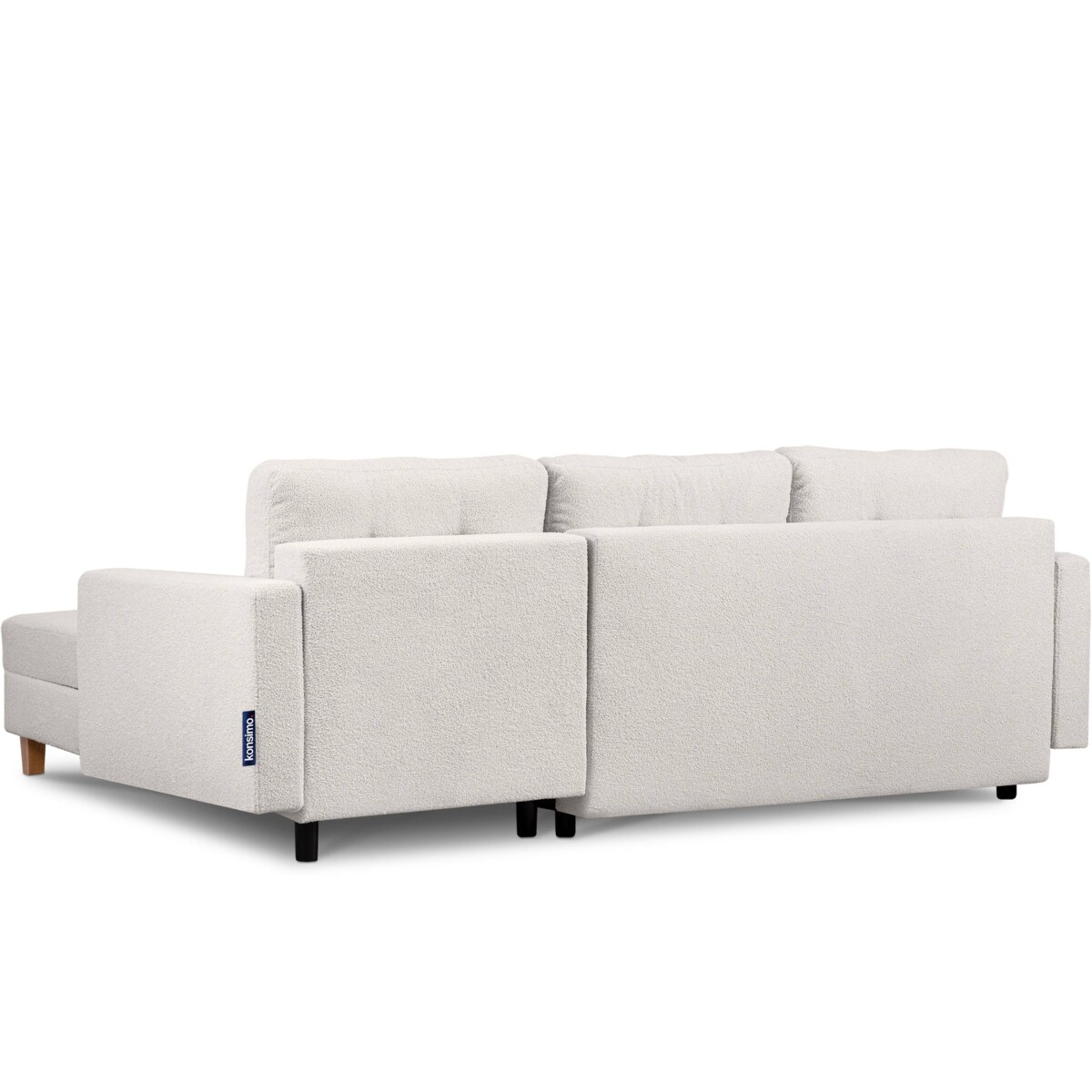 KONSIMO ERISO Narożnik biały owca, składany, prawy/lewy