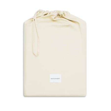 Prześcieradło satynowe z gumką vanilla 180 x 200 cm