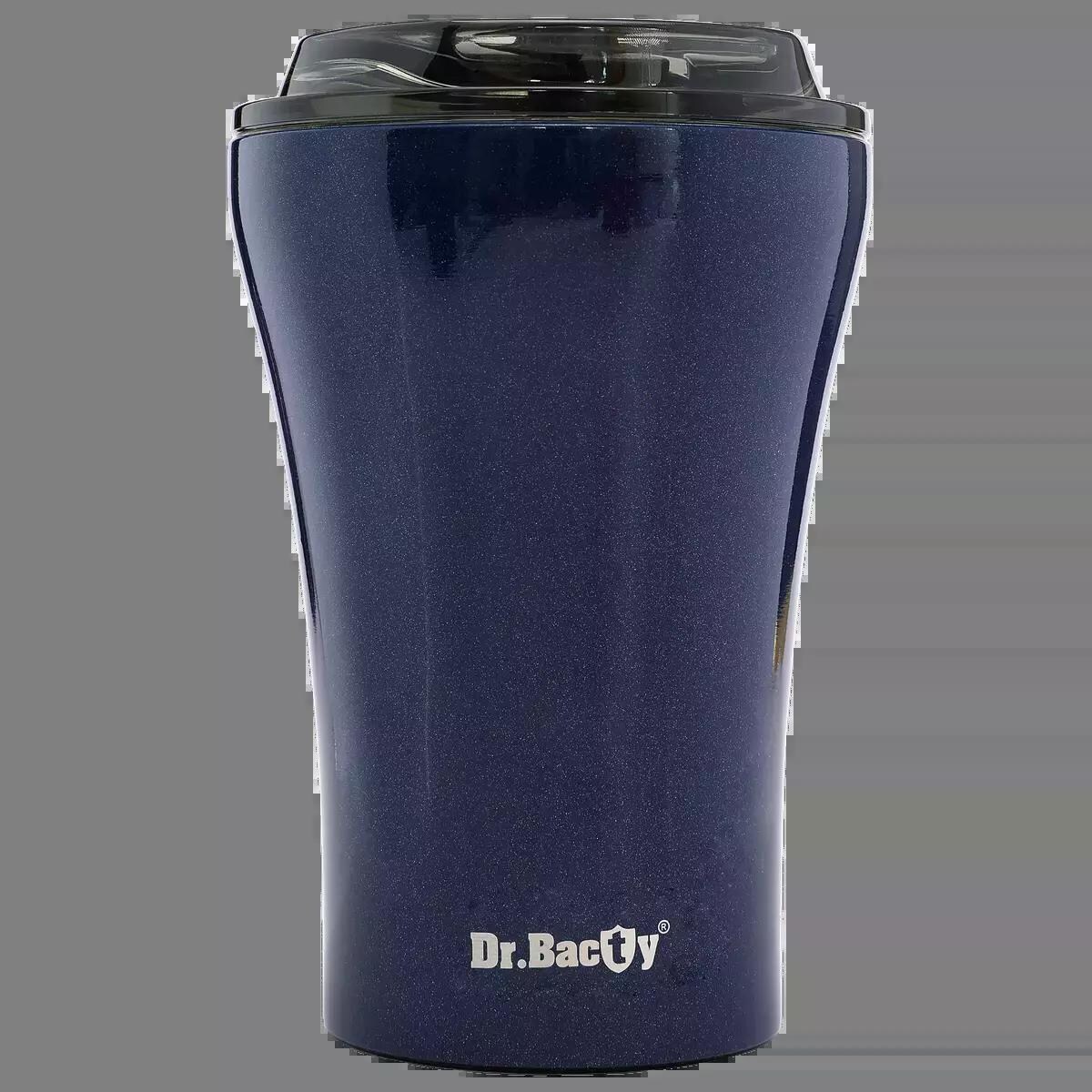 Kubek termiczny do kawy z powłoką ceramiczną Dr.Bacty Apollo - 227 ml - niebieski