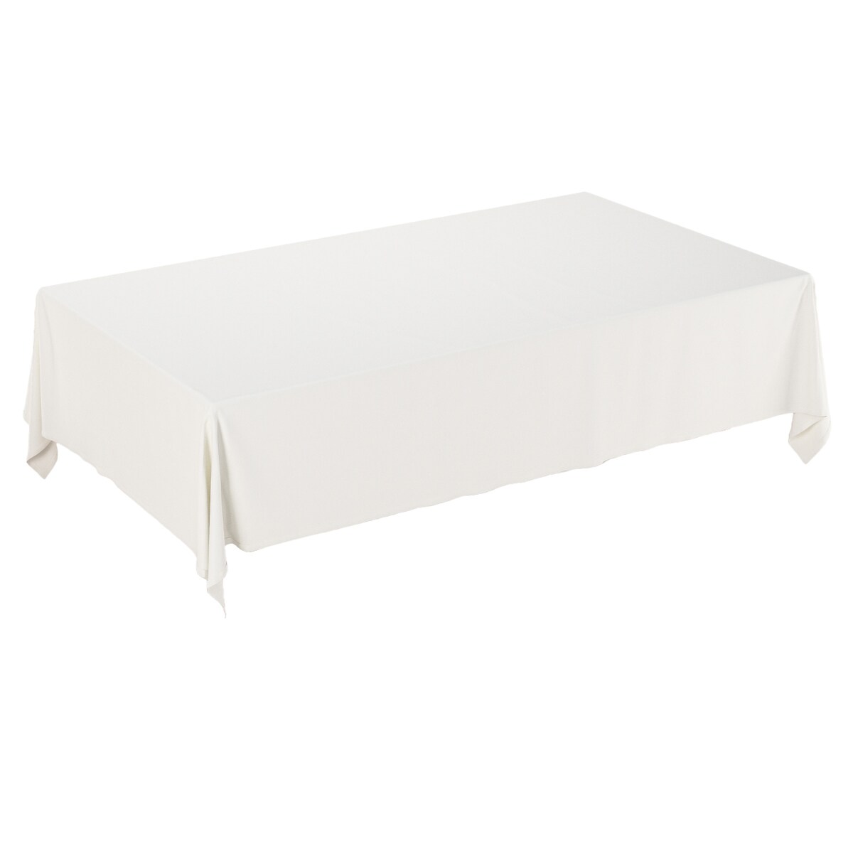 Obrus prostokątny 130 x 210 cm biały