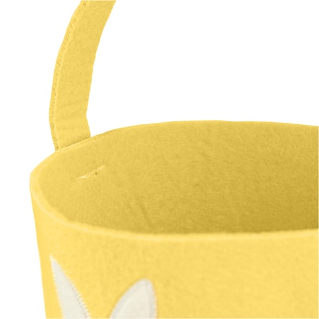 Koszyk Koszyczek Filcowy Wielkanocny Na Jajka Pisanki Dekoracja Ozdoba Z Zajączkiem Żółty