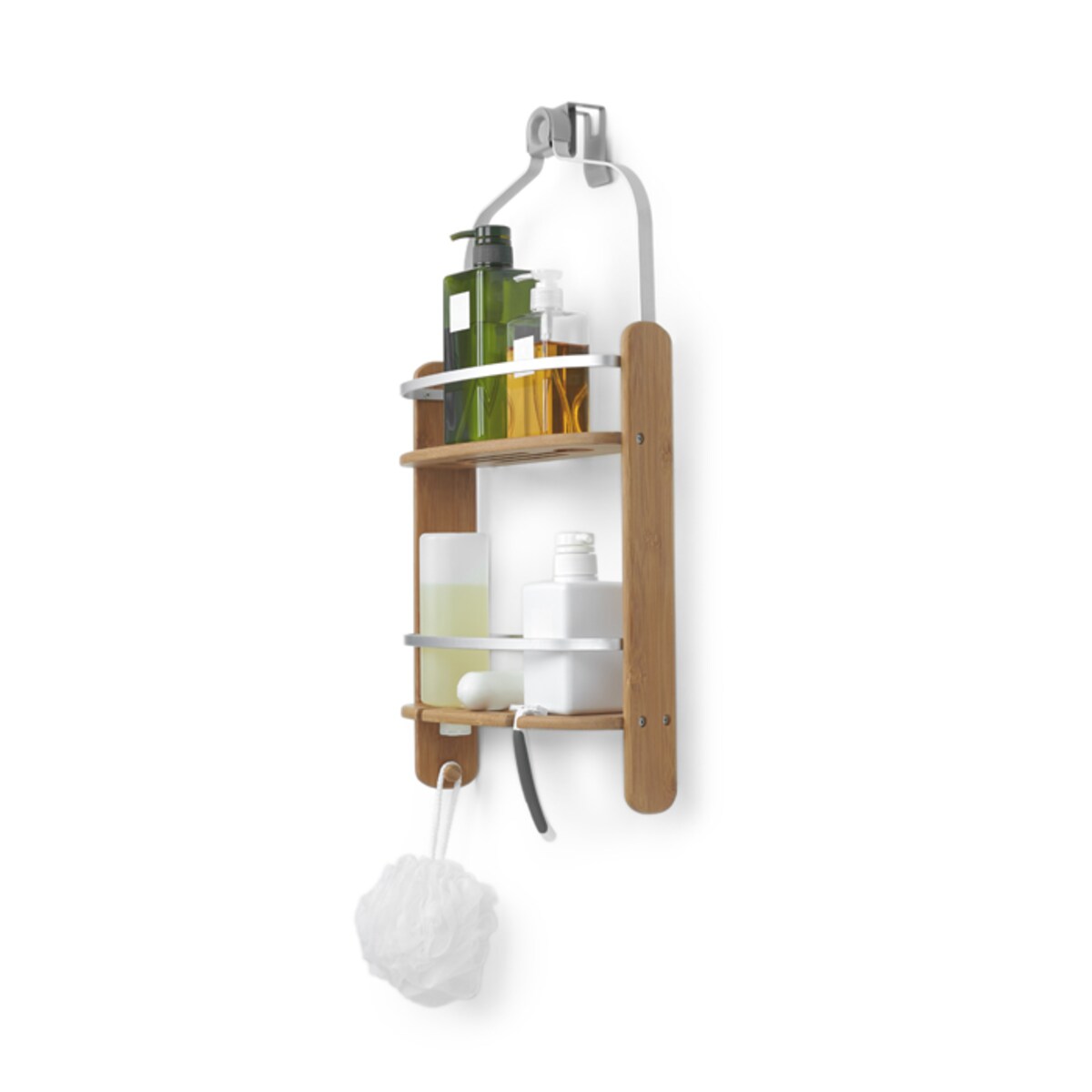 Półka pod prysznic drewniana Shower Caddy, 33.6 x 64.2 x 11.2 cm, Umbra